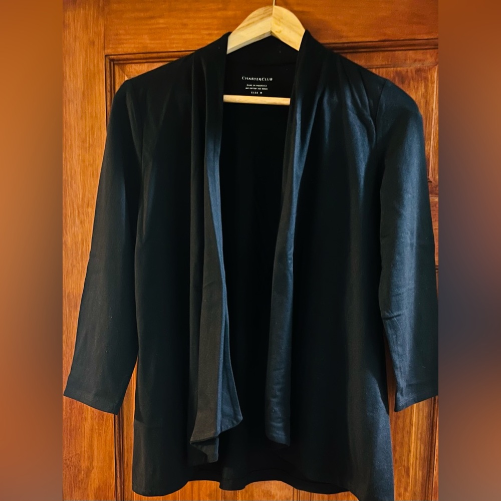 Women’s Charter Club Black Cardigan